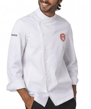 GIACCA CUOCO MASTERCHEF 100% COTONE (COL. BIANCO)