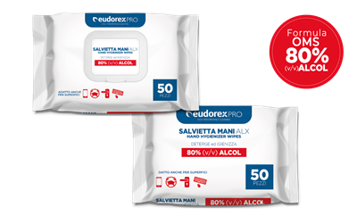 SALVIETTA IGIENIZZANTE MANI 60% ALCOOL CONF. 50 SALV.