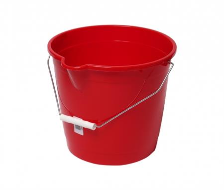 SECCHIO ROTONDO ROSSO C/BECCO LT 10